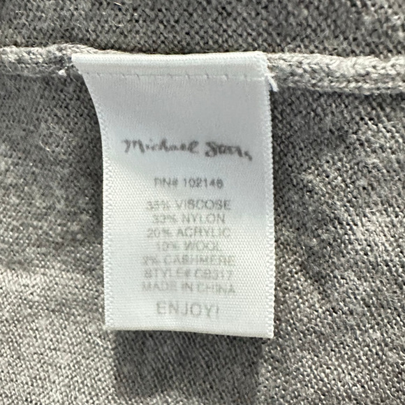 Michael Stars Galvan Sweater Womens Sml Gray Wool Cashmere Long Sleeve Boat Neck - Picture 8 of 11